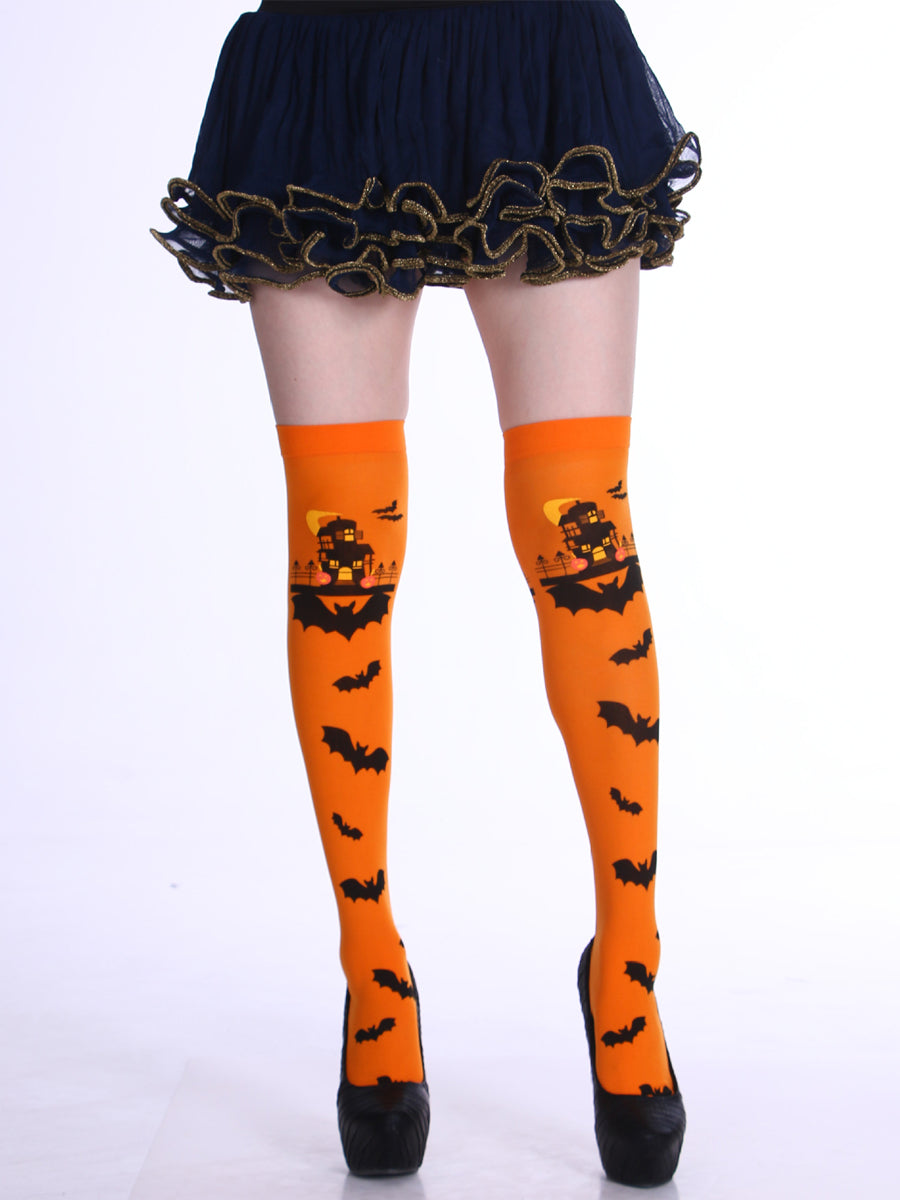 Halloween thigh high socks hotsell