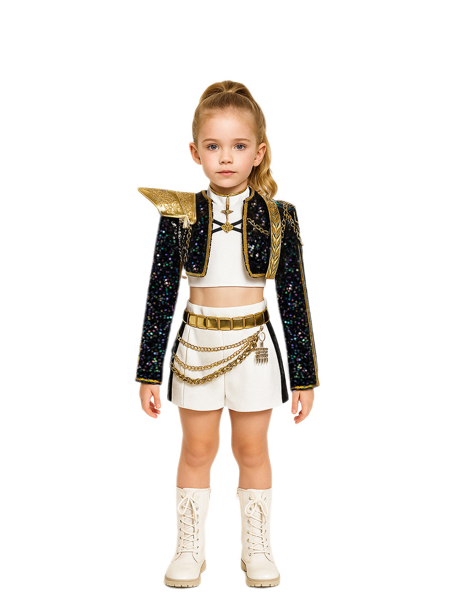 Costume Inspire Kids KPop Demon Hunters Rumi Golden Costume
