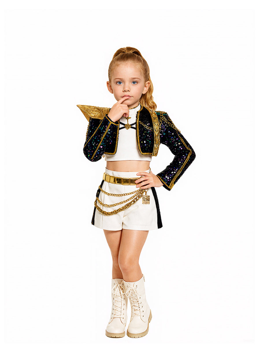 Costume Inspire Kids KPop Demon Hunters Rumi Golden Costume