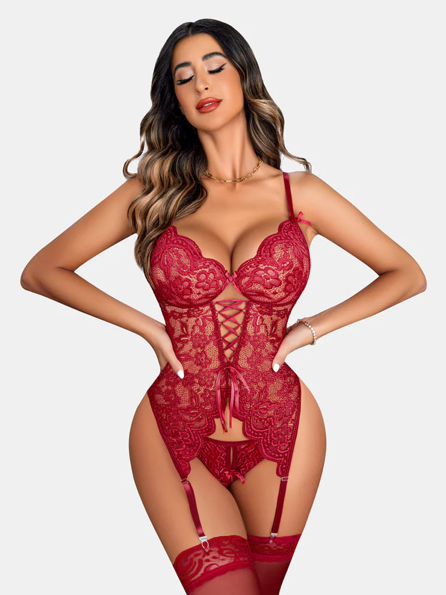 Costume Inspire Lace Bustier Lingerie Set