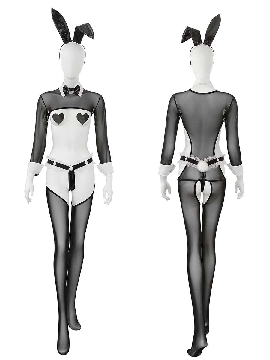 5 Pieces Bunny Girl Lingerie Costume - Costume Inspire