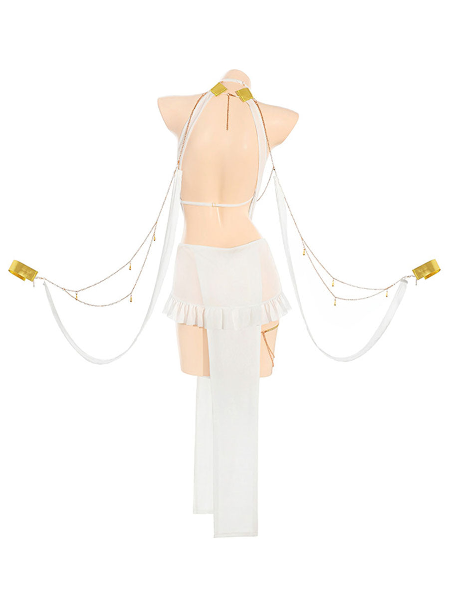 Costume Inspire Sexy Sheer White Goddess Lingerie