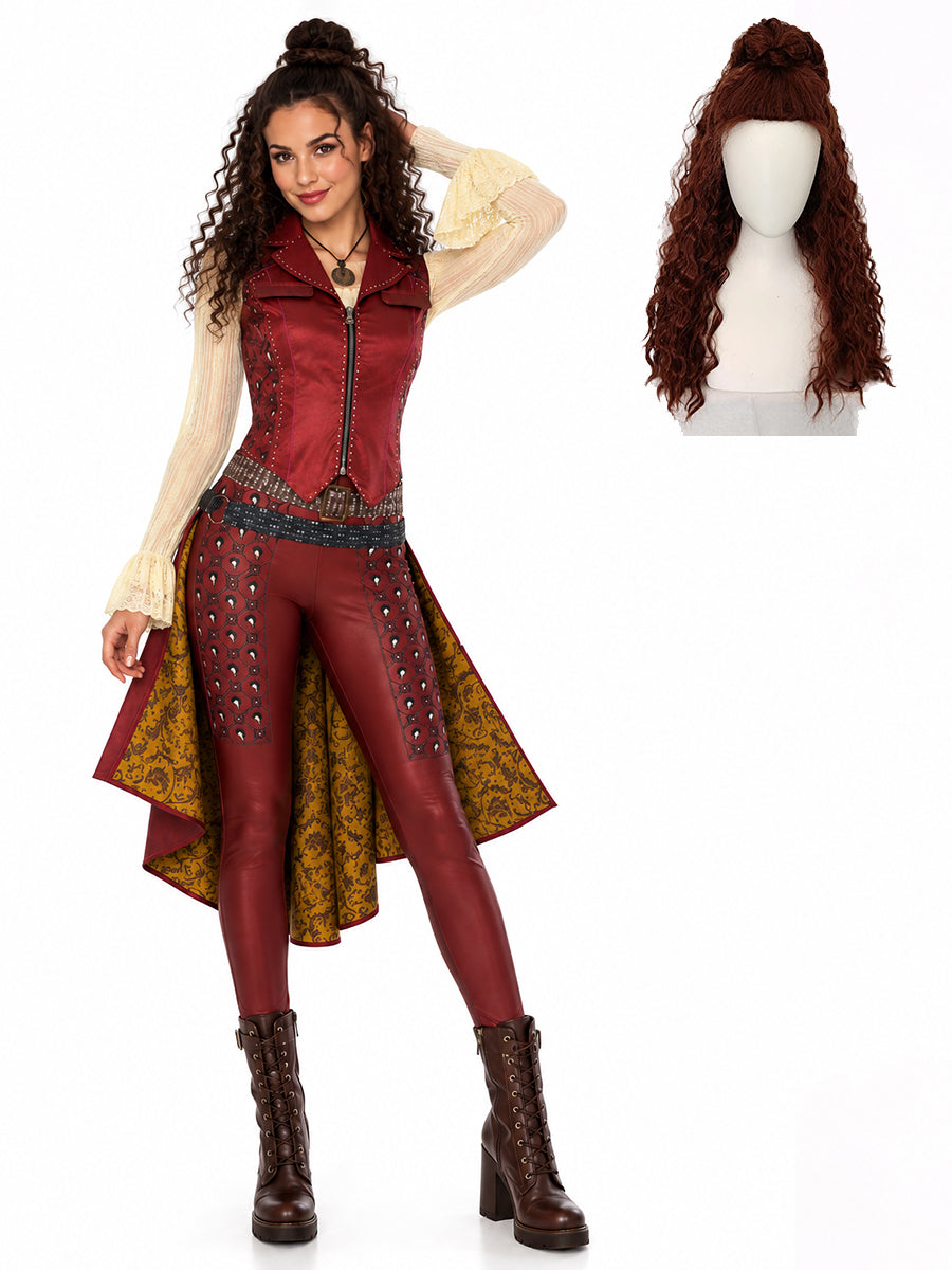 Adults Descendants 5 Hazel Hook Cosplay Costume with Wig - Costume Inspire