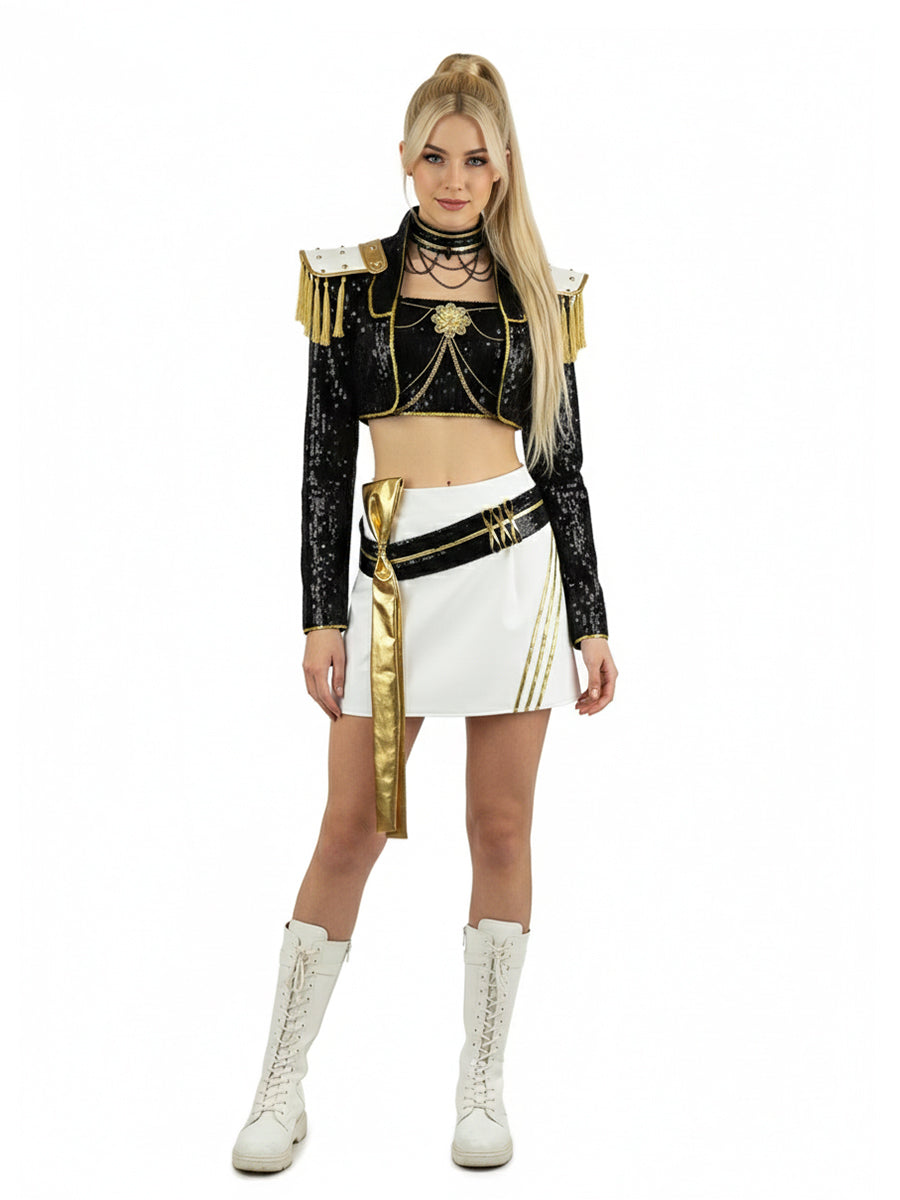 Costume Inspire Adults KPop Demon Hunters Mira Golden Costume