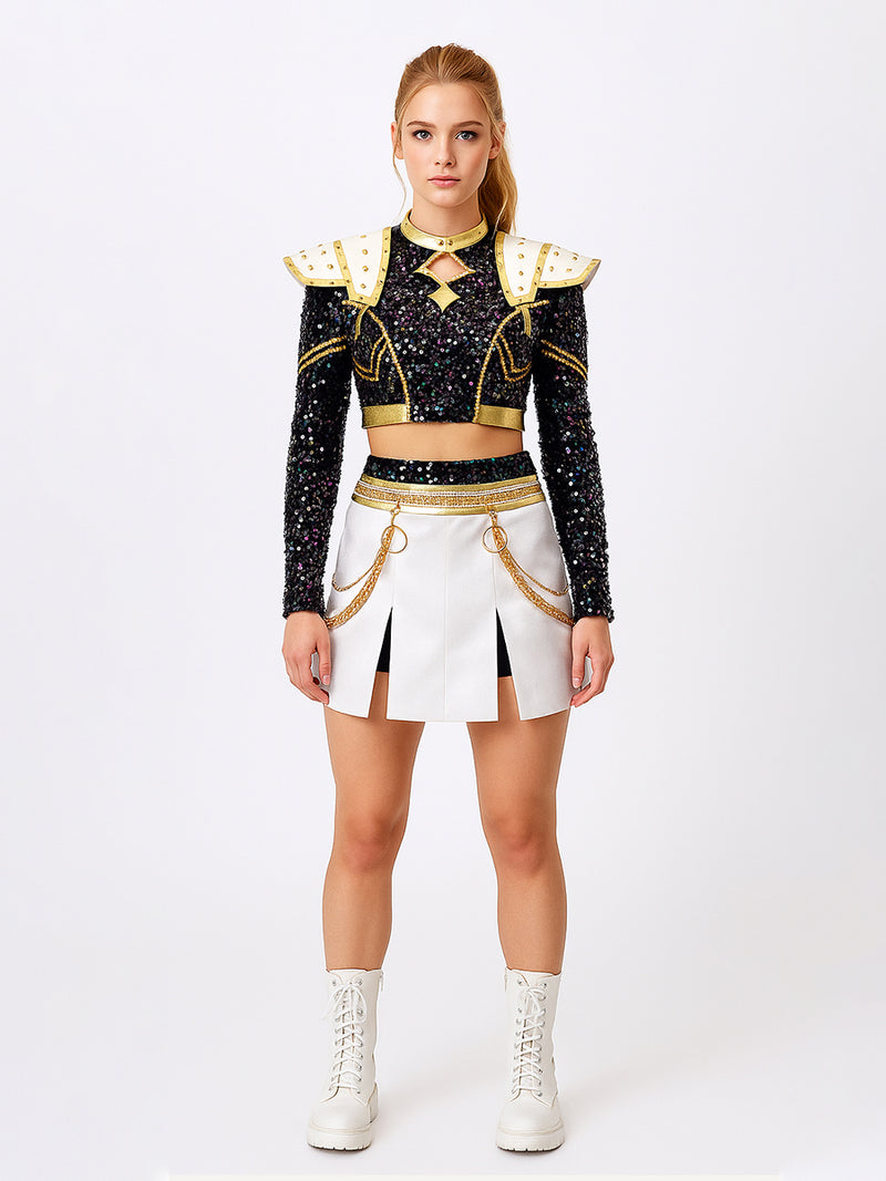 Costume Inspire Adults KPop Demon Hunters Zoey Golden Costume