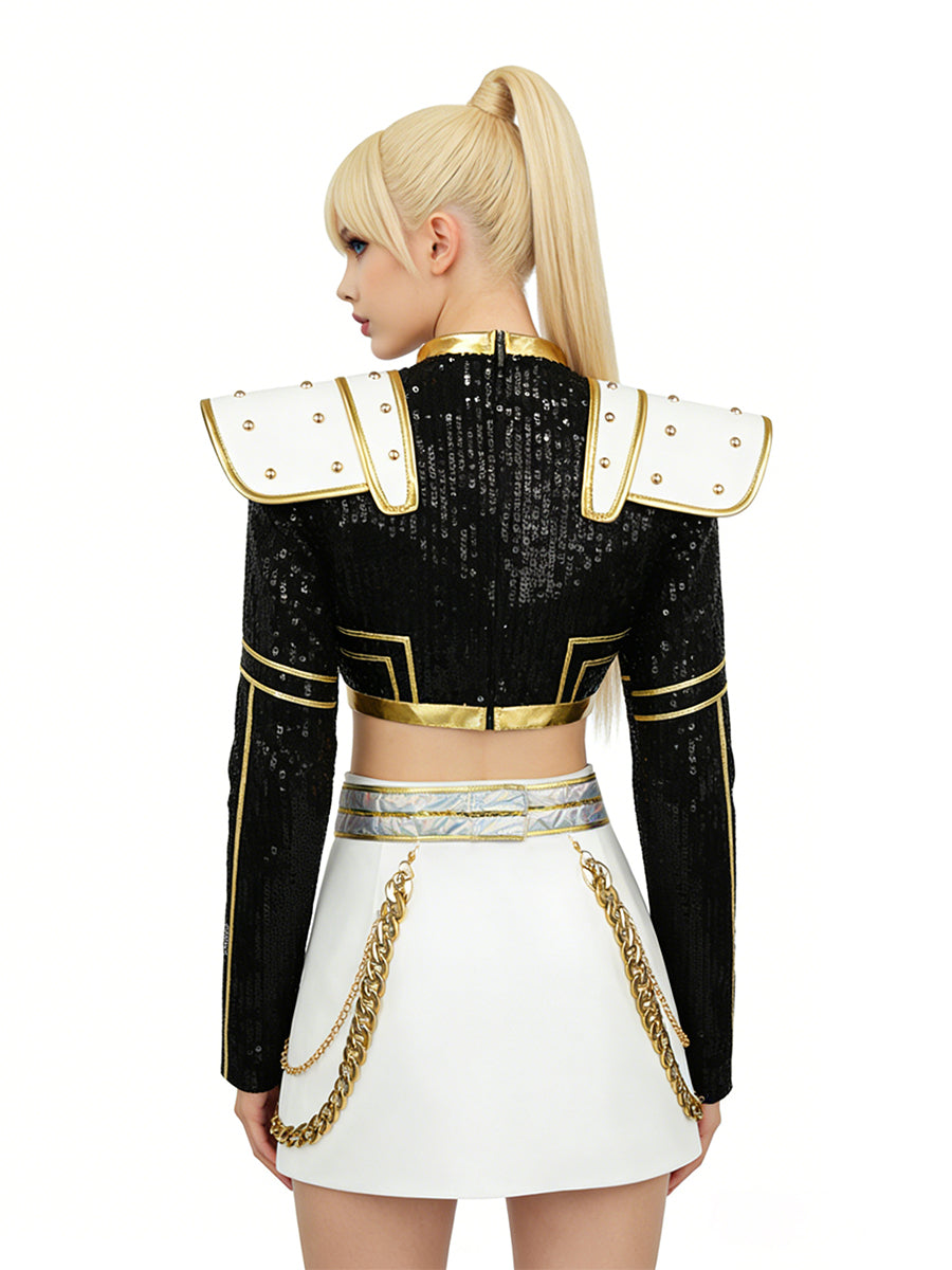 Costume Inspire Adults KPop Demon Hunters Zoey Golden Costume