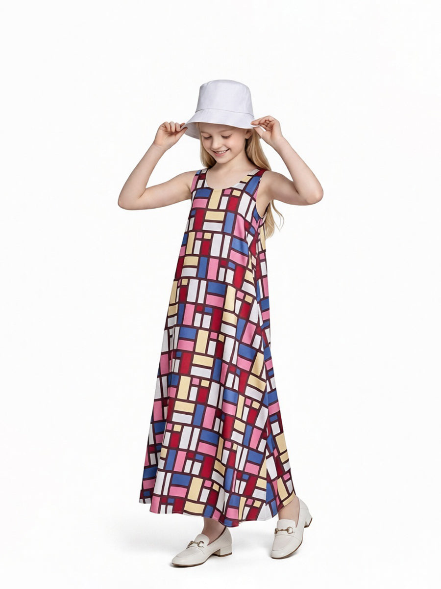 The Devil Wears Prada 2 Andy Sachs Niki Patchwork Maxi Dress with Hat - Costume Inspire