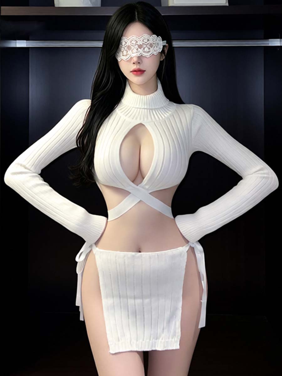 Anime Virgin Killer Sweater Lingerie Set - Costume Inspire