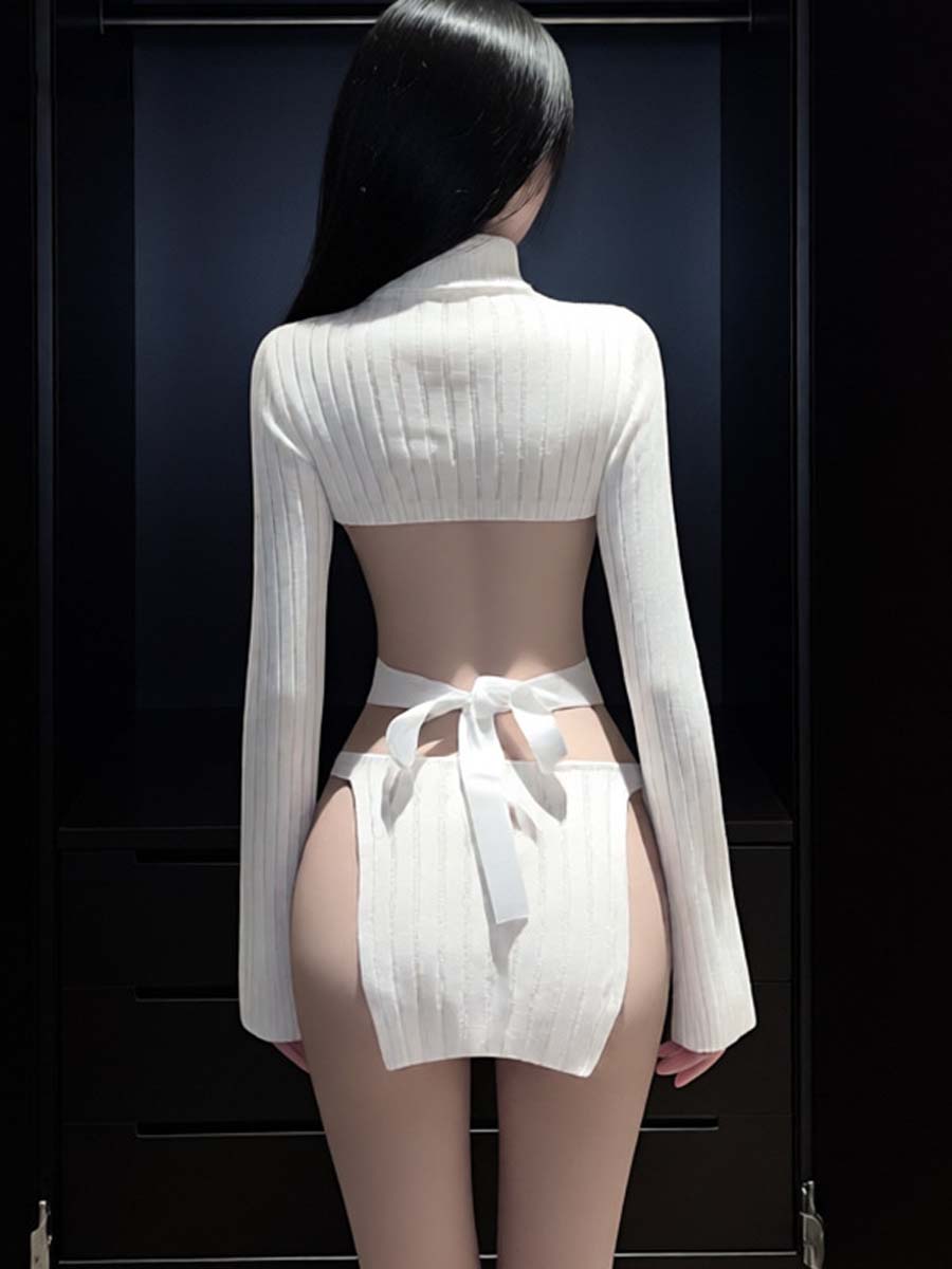 Anime Virgin Killer Sweater Lingerie Set - Costume Inspire