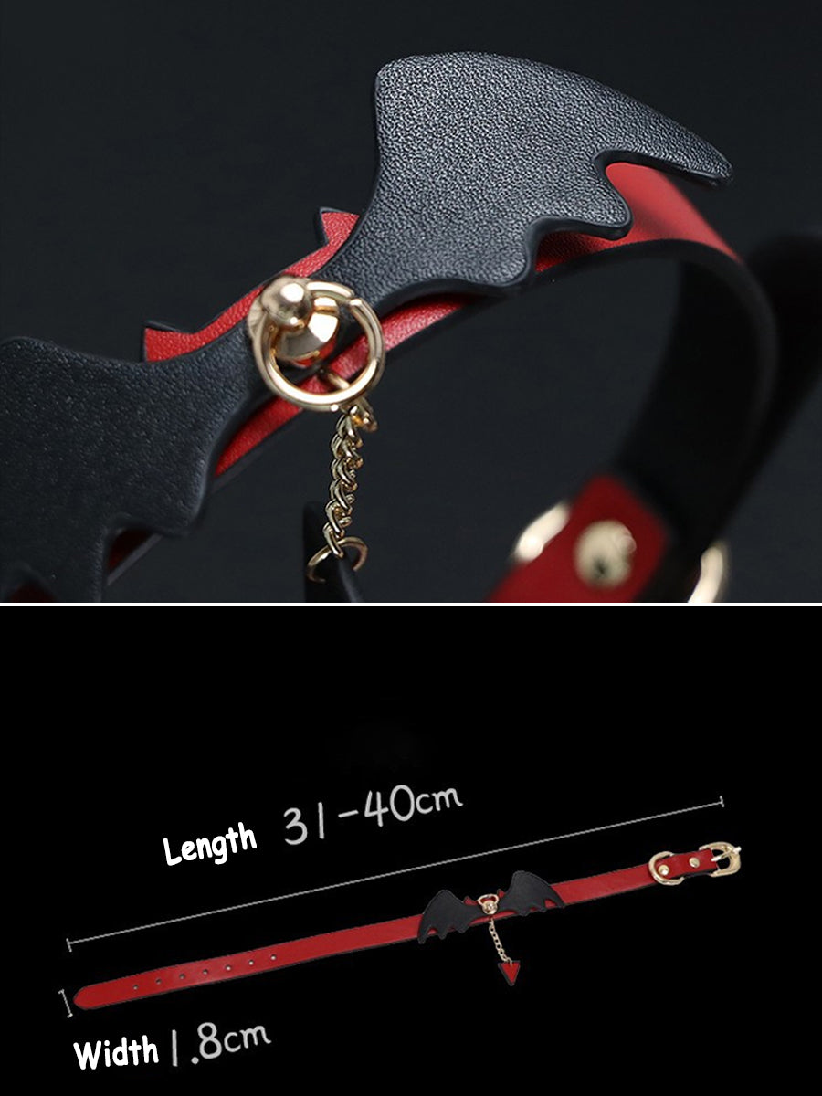 Costume Inspire Bat Wing Choker Necklace for Women