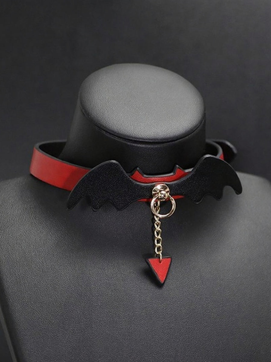 Costume Inspire Bat Wing Choker Necklace for Women