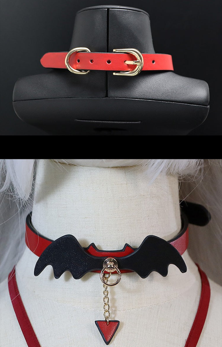 Costume Inspire Bat Wing Choker Necklace for Women