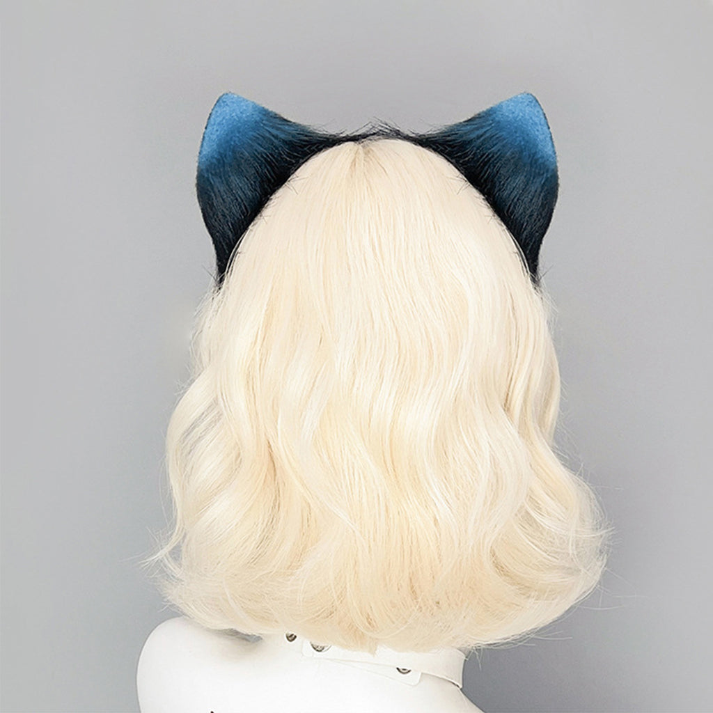 Blue Furry Tiger Ears and Tail Set - Costume Inspire