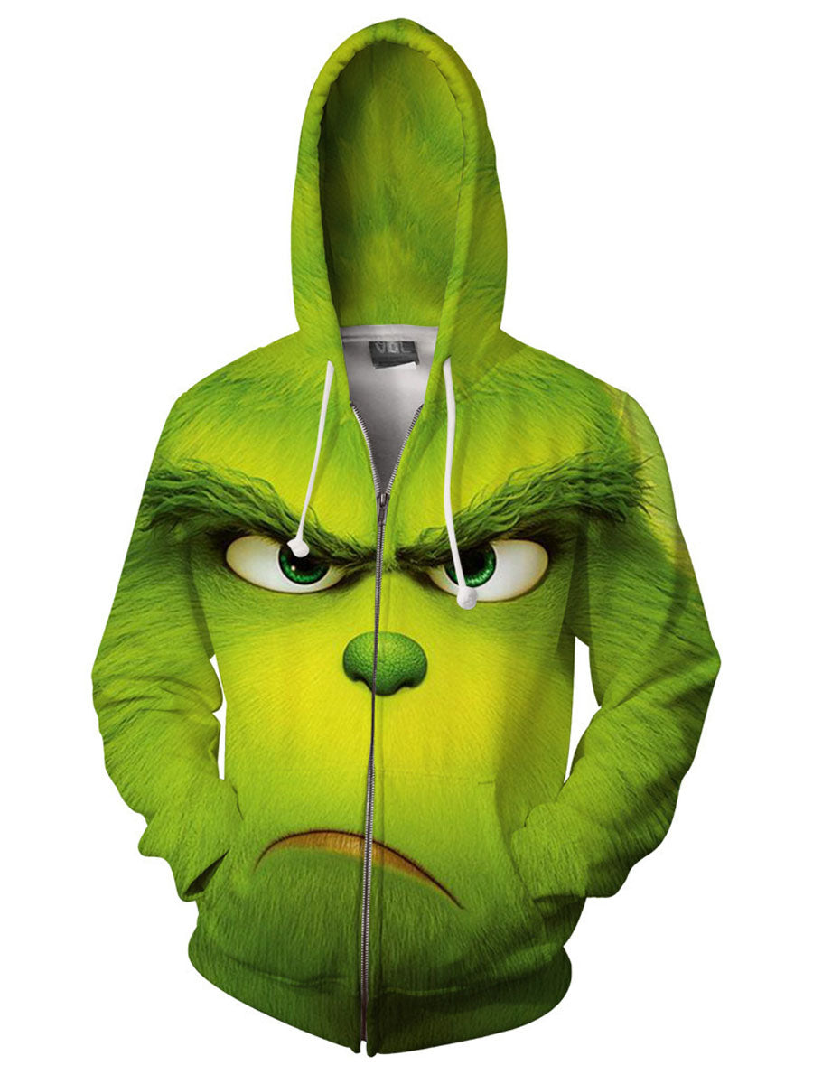 Costume Inspire Adult Grinch Hoodie