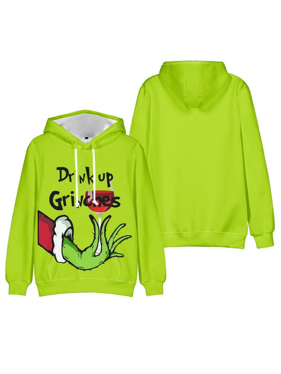 Costume Inspire Adult Grinch Hoodie