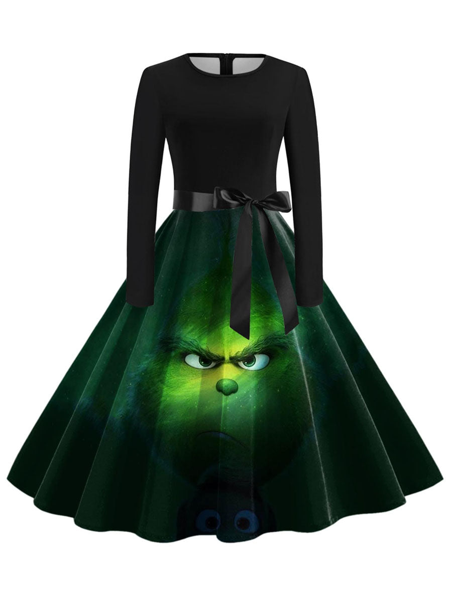 Costume Inspire Grinch Christmas Dress