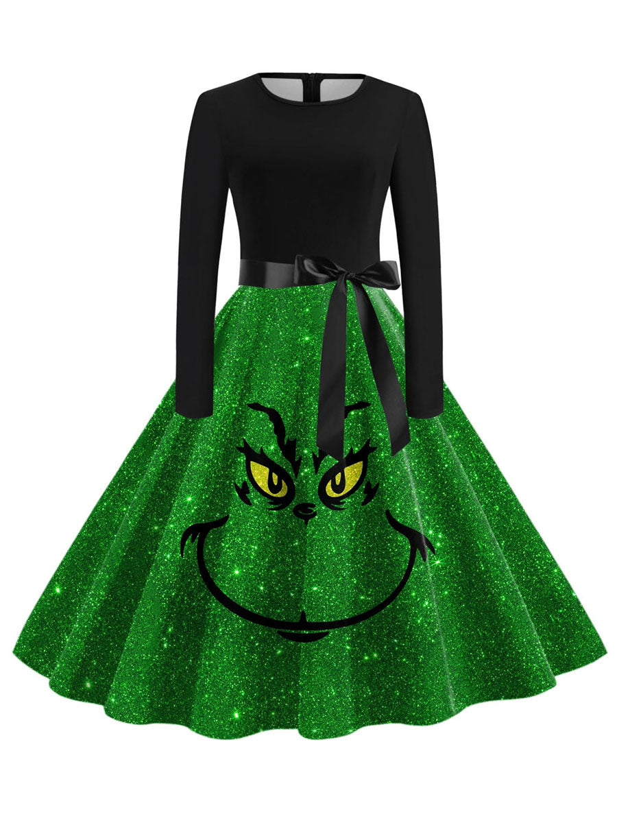 Costume Inspire Grinch Christmas Dress