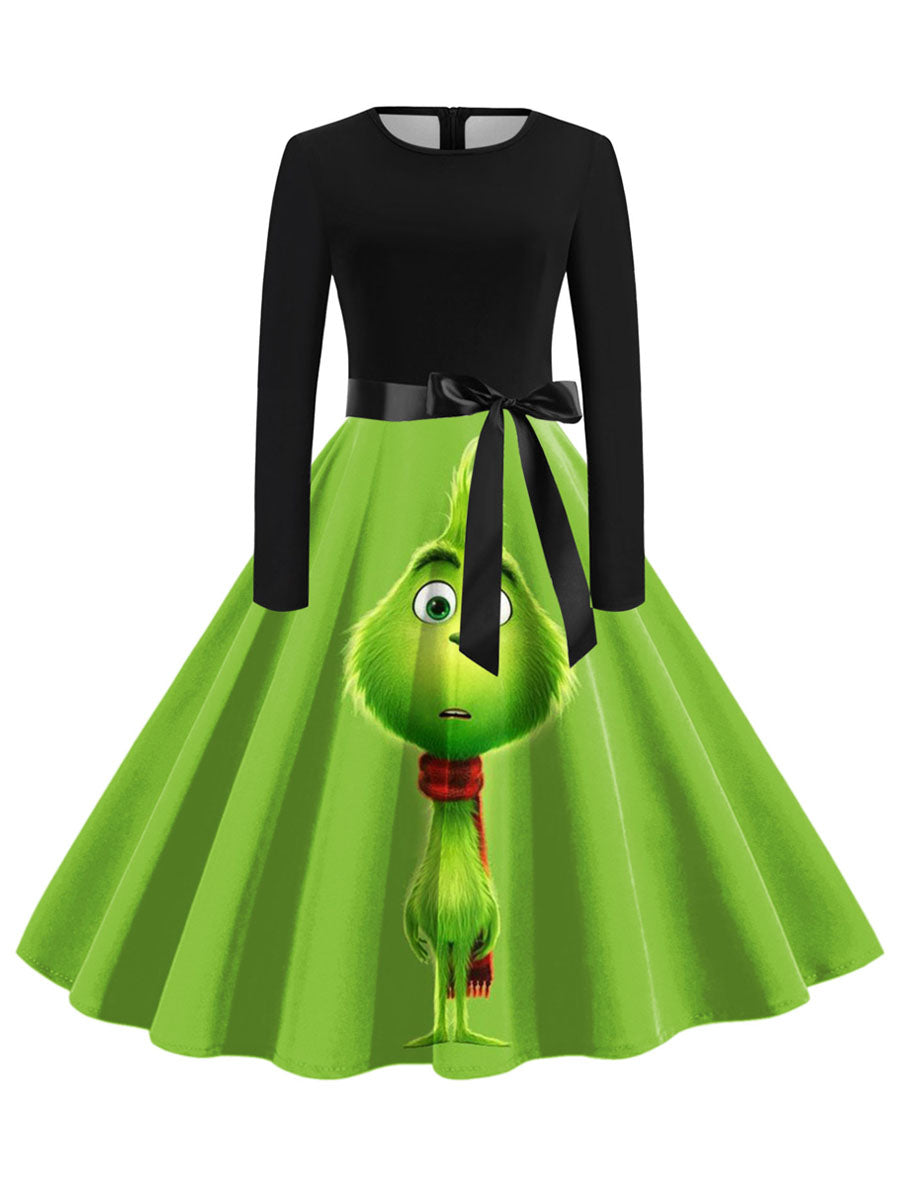 Costume Inspire Grinch Christmas Dress