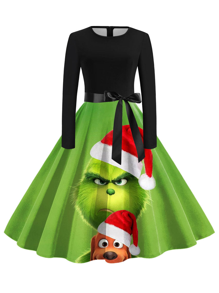 Costume Inspire Grinch Christmas Dress