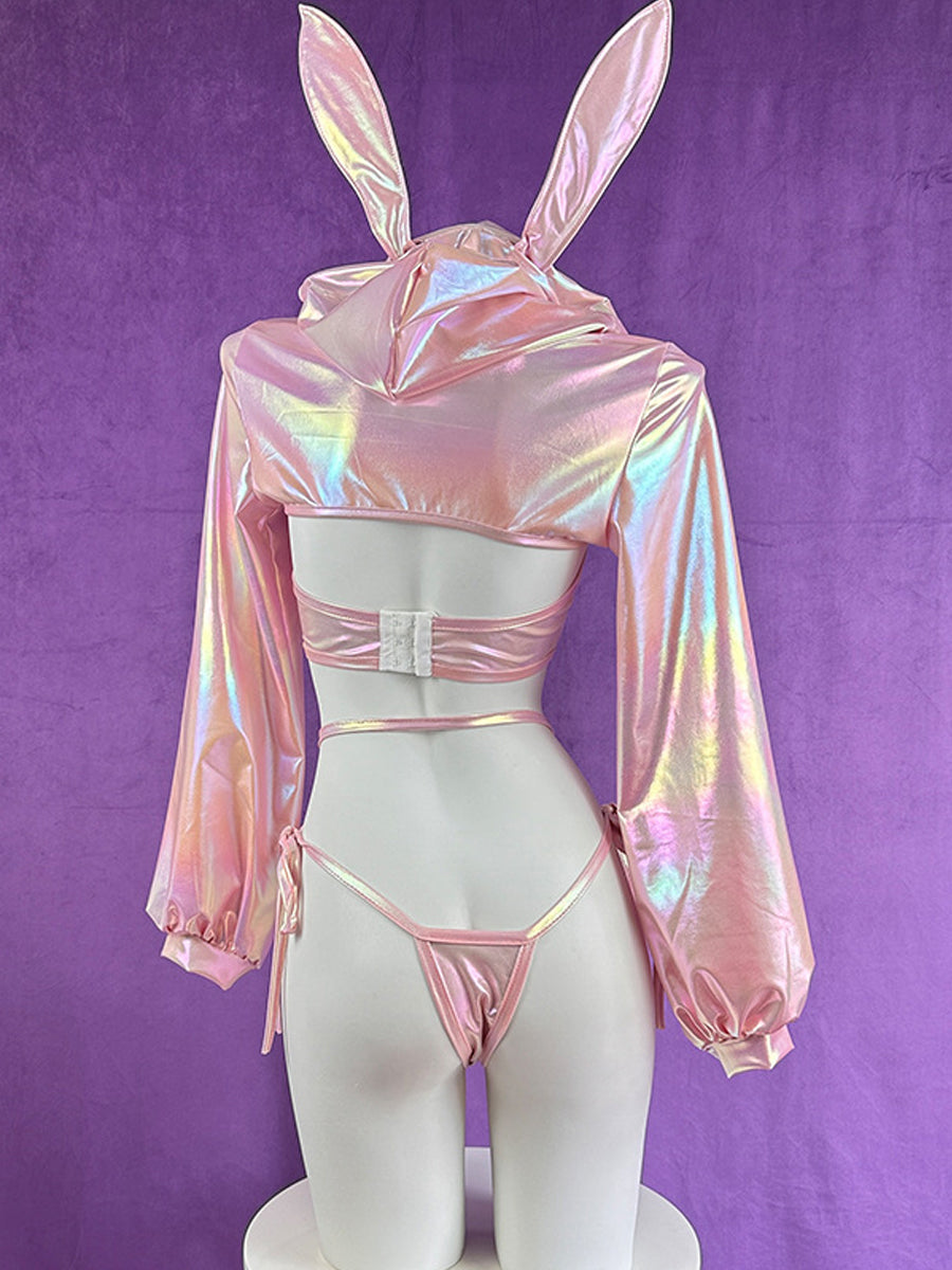 Costume Inspire Holographic Bunny Costume