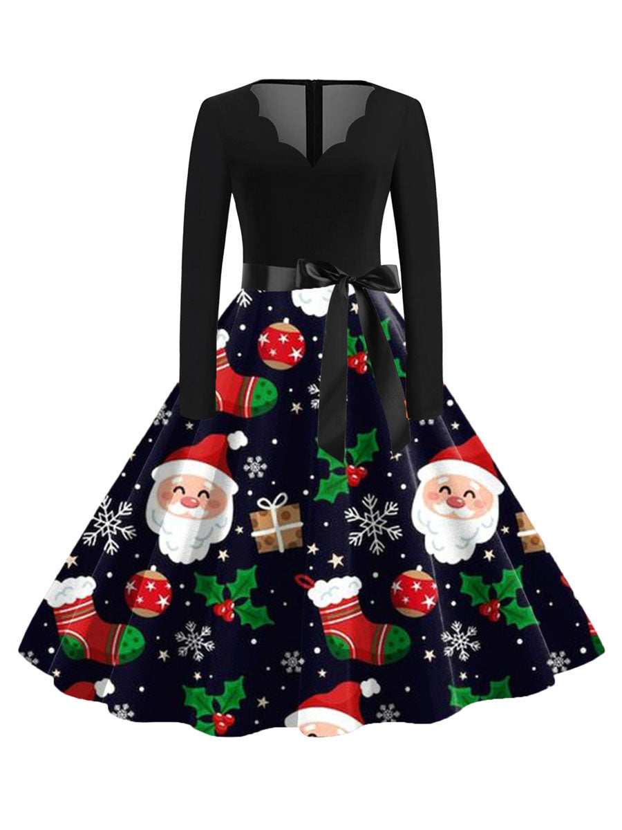 Costume Inspire Midi Christmas Party Dress