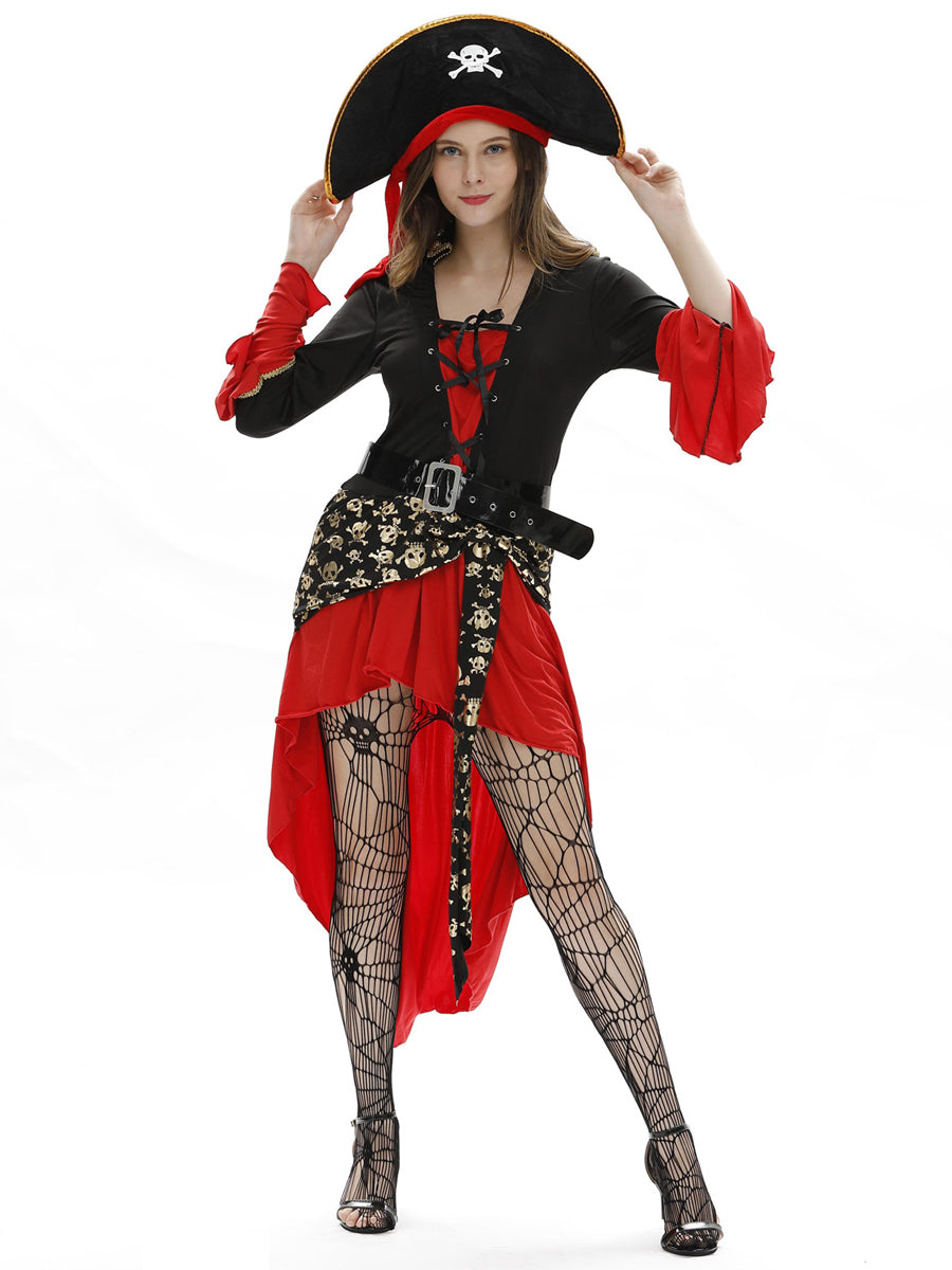 Costume Inspire Pirates of the Caribbean Costume with Fishnet Tights