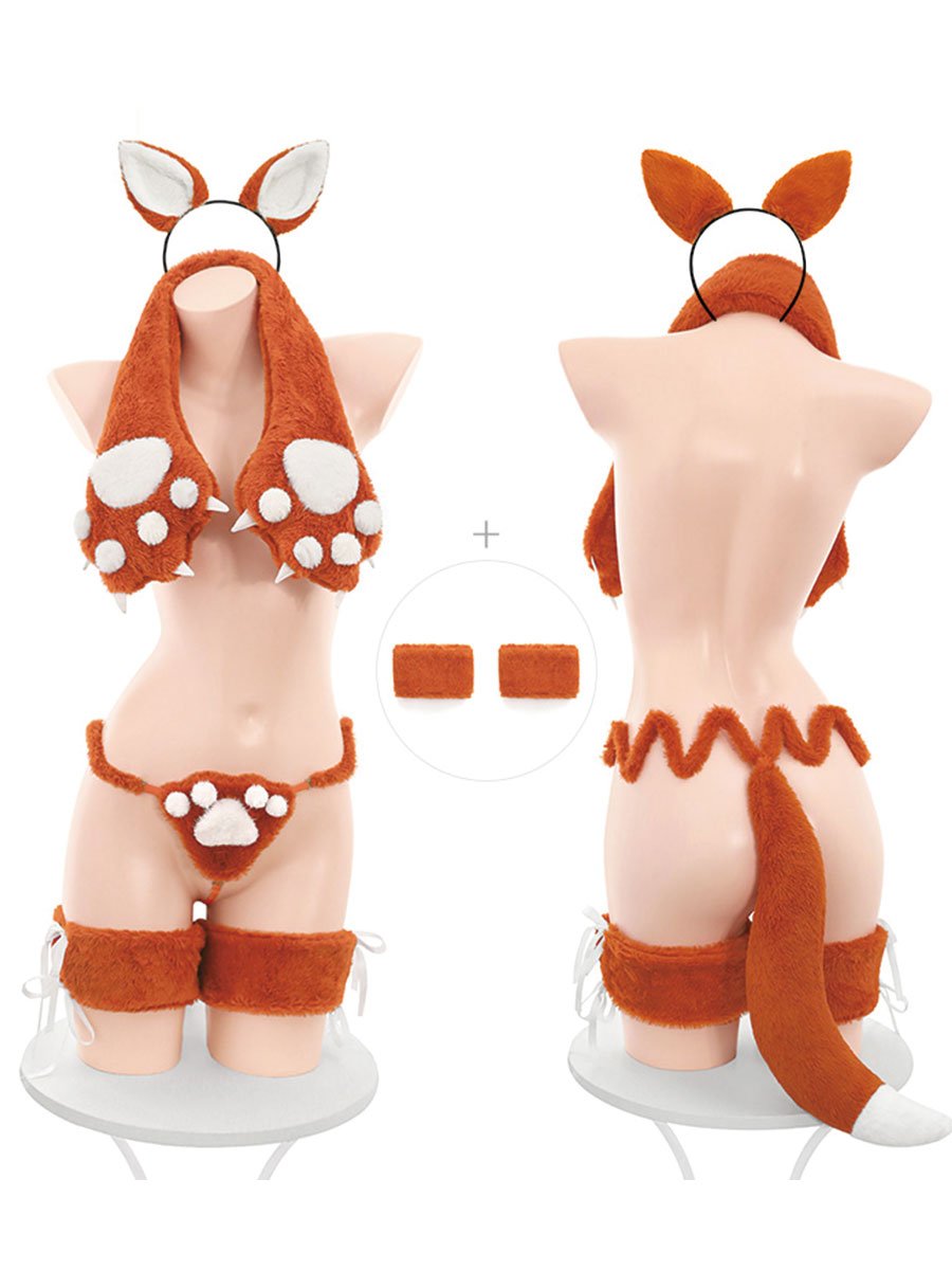 Costume Inspire Plush Fox Cosplay Lingerie