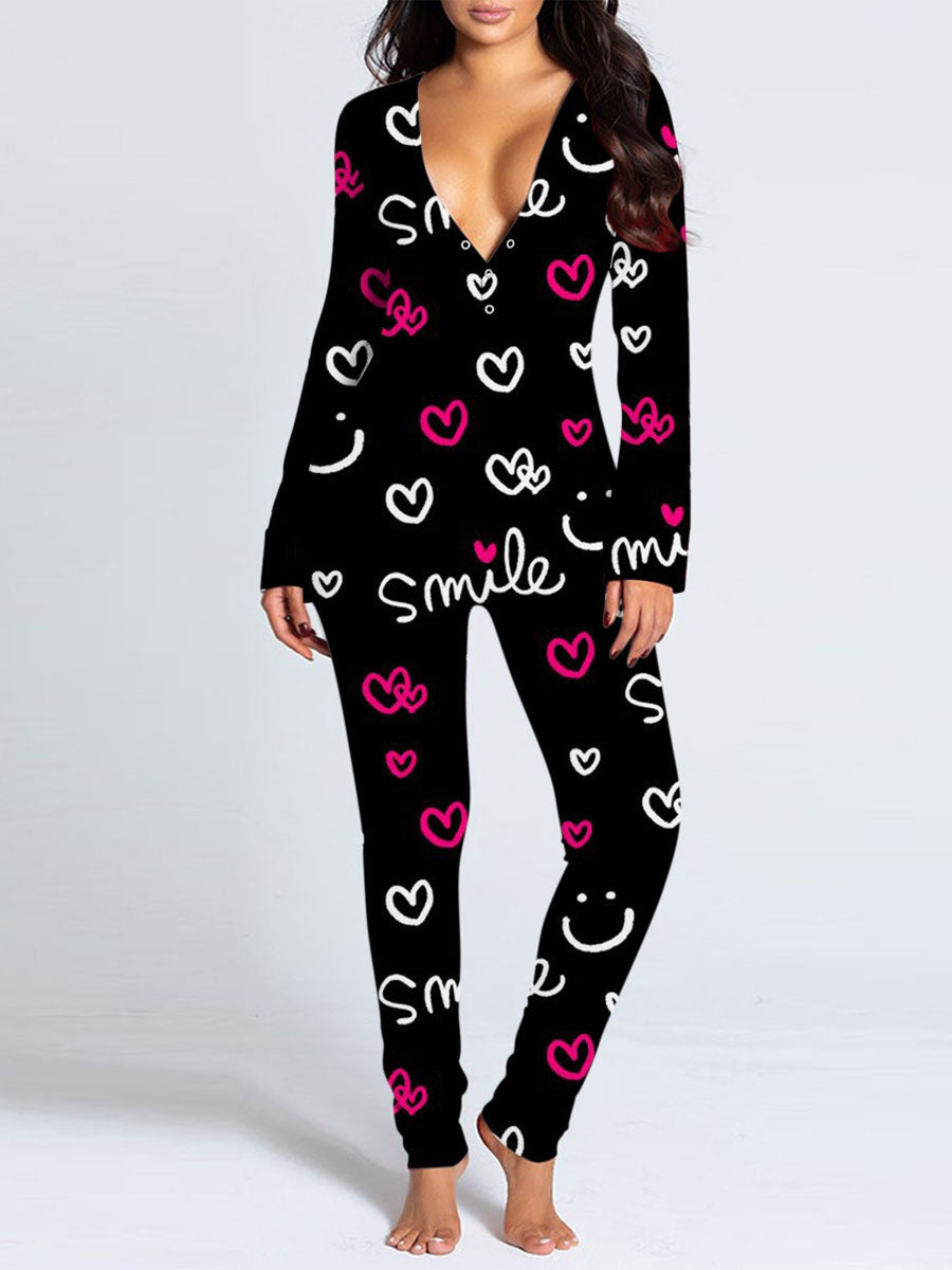 Costume Inspire Sexy Valentine Pajamas with Butt Flap