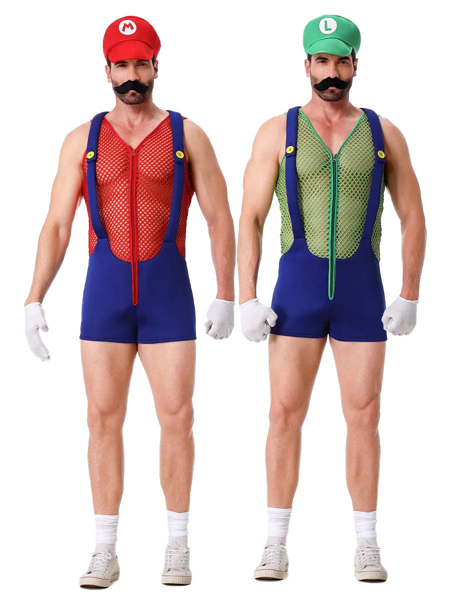 Costume Inspire Men's Super Mario and Luigi Costume
