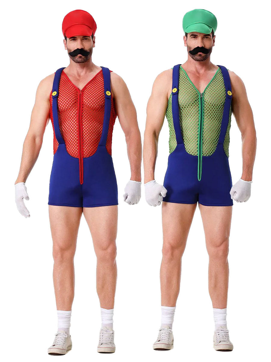 Costume Inspire Men's Super Mario and Luigi Costume