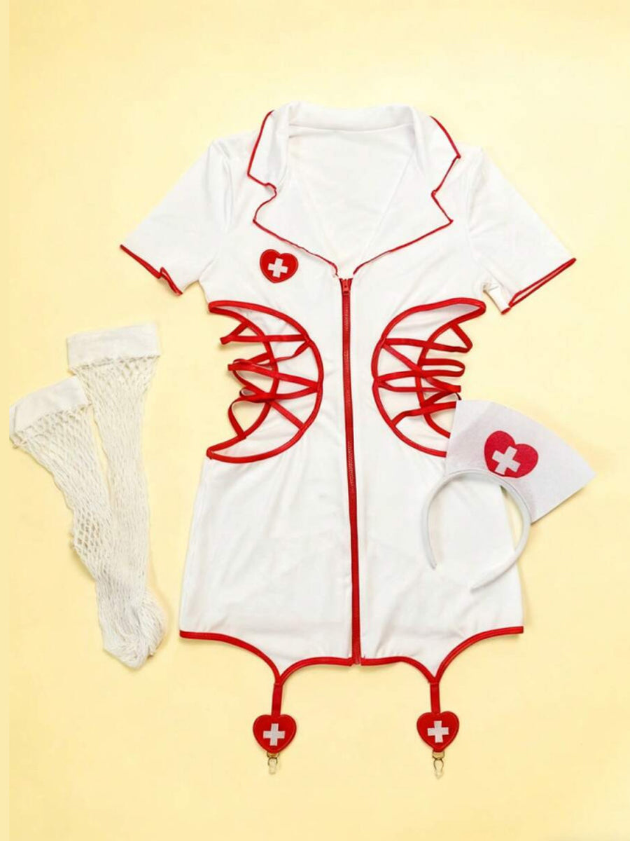 Cut Out Sexy Nurse Costume - Costume Inspire