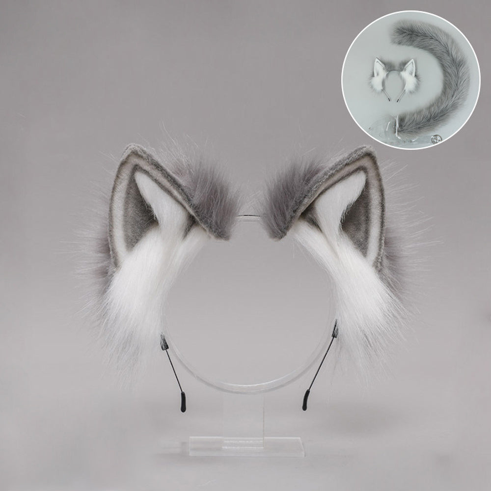 Cute Plush Cat Ears and Tail Set - Costume Inspire