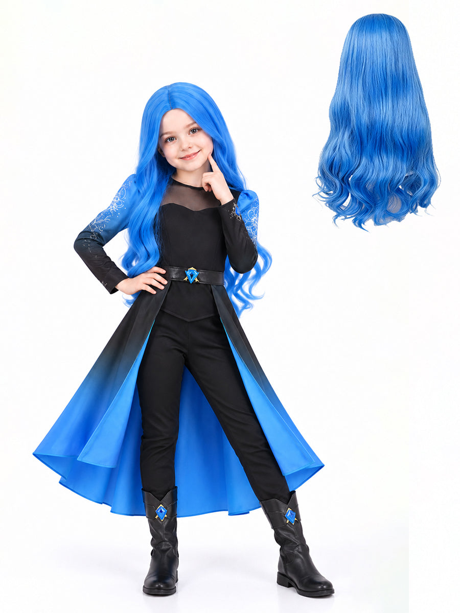 Kids Descendants 5 Evil Chloe Cosplay Costume with Wig - Costume Inspire