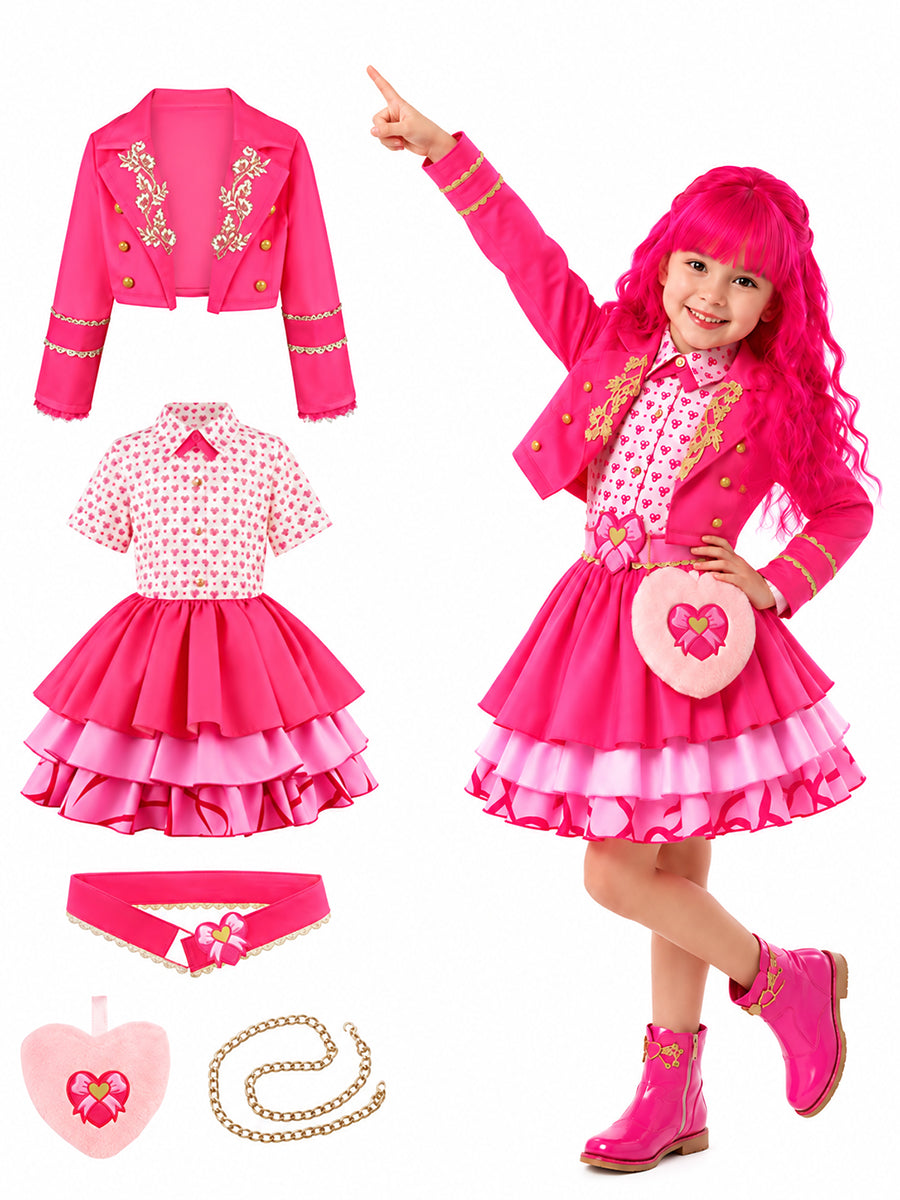 Descendants 5 Princess Pink Cosplay Costume for Girls - Costume Inspire