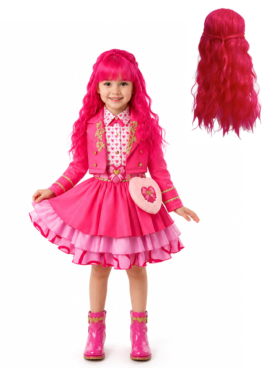 Descendants 5 Princess Pink Cosplay Costume with Wig - Costume Inspire