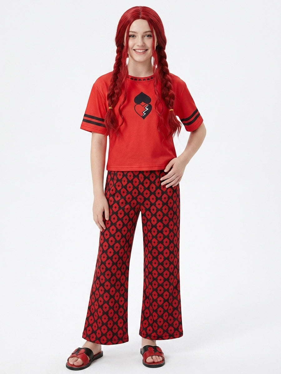 Descendants 5 Wicked Wonderland Princess Red Cosplay Pajamas Set for Adults - Costume Inspire