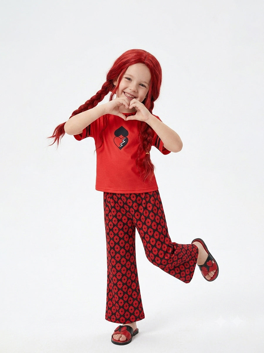 Descendants 5 Wicked Wonderland Princess Red Cosplay Pajamas Set for Kids - Costume Inspire