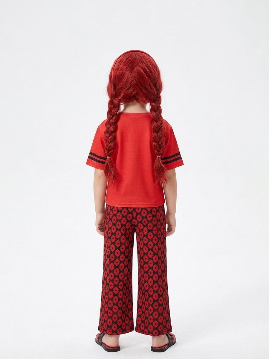 Descendants 5 Wicked Wonderland Princess Red Cosplay Pajamas Set for Kids - Costume Inspire