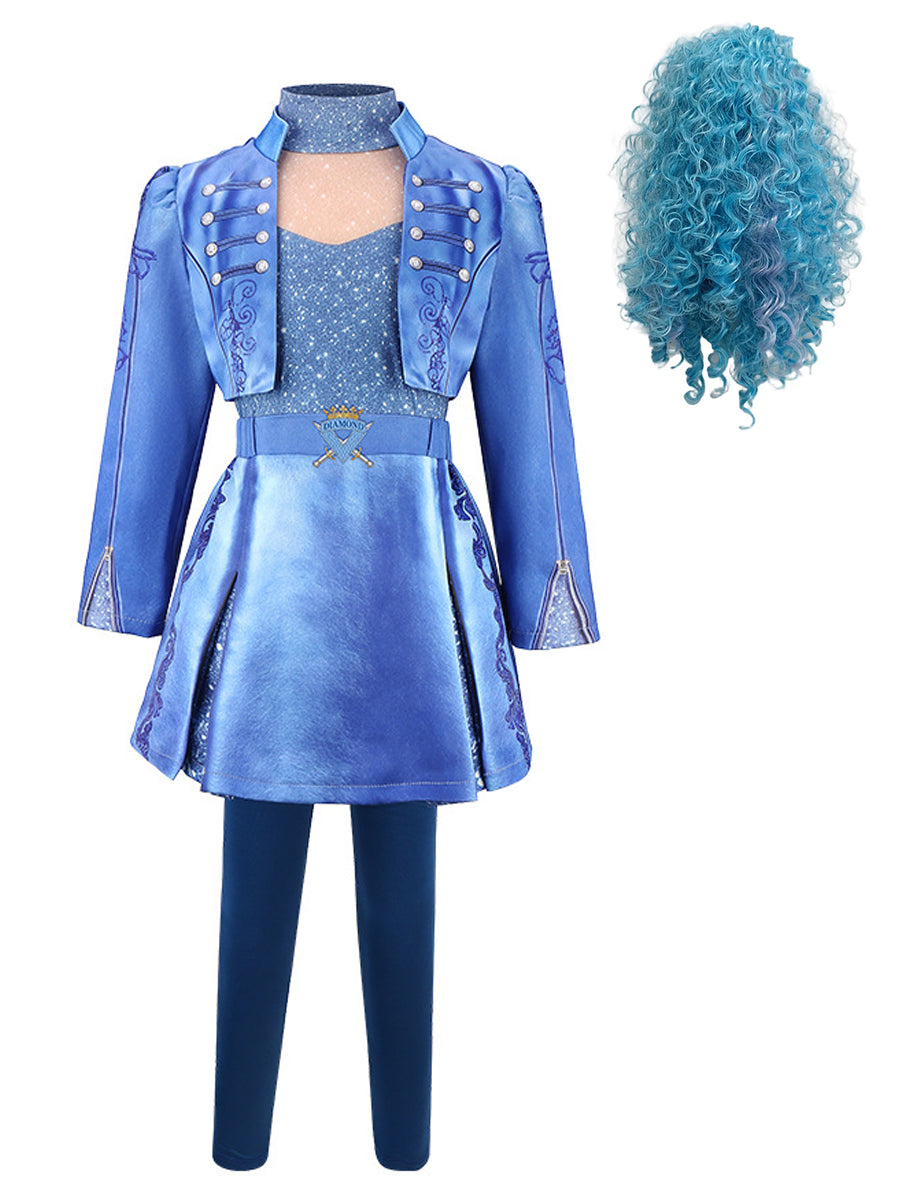 Girls Descendants 5 Princess Chloe Costume with Wig - Costume Inspire