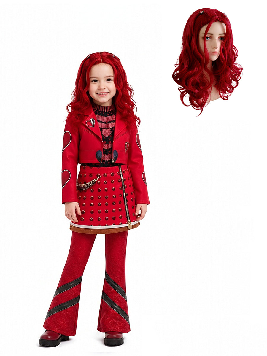 Girls Descendants 5 Princess Red Costume with Wig - Costume Inspire