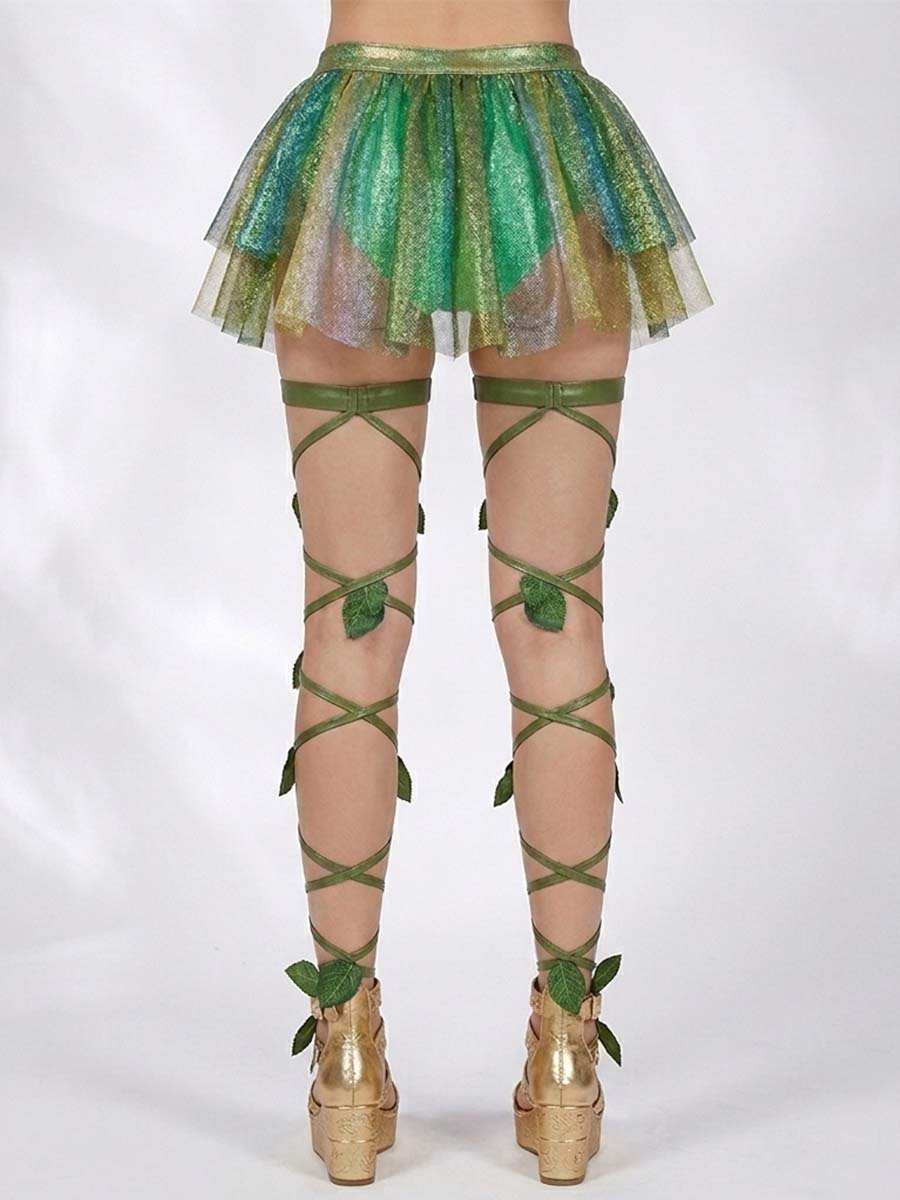 Green Ivy Leg Wraps - Costume Inspire