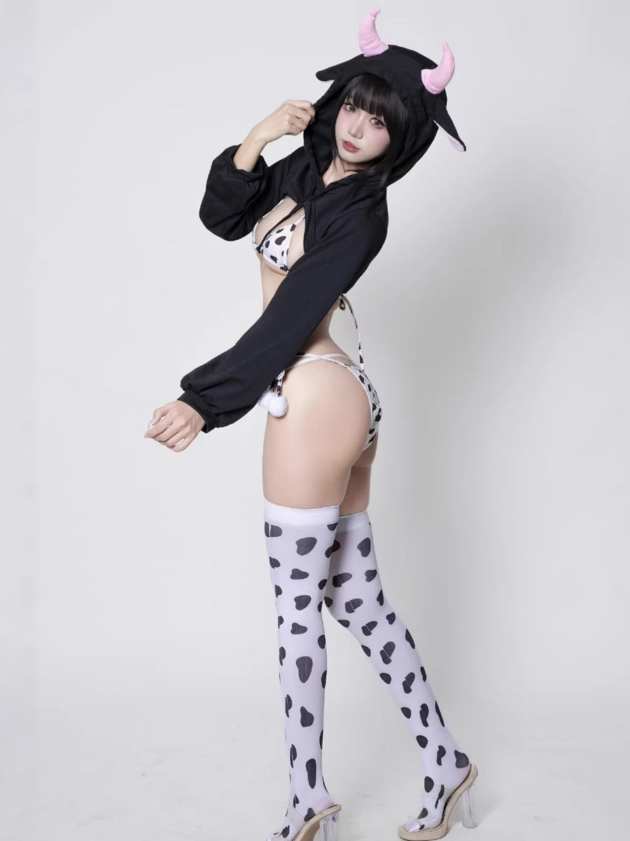 Kawaii Cow Lingerie Set - Costume Inspire