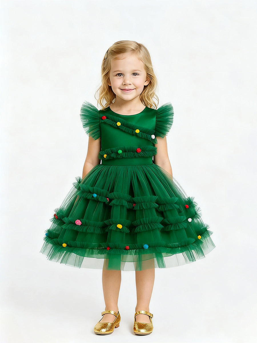 Costume Inspire Kids Christmas Tree Tutu Dress