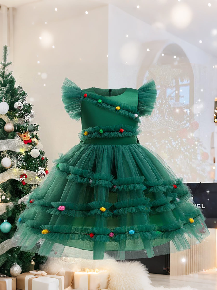Costume Inspire Kids Christmas Tree Tutu Dress