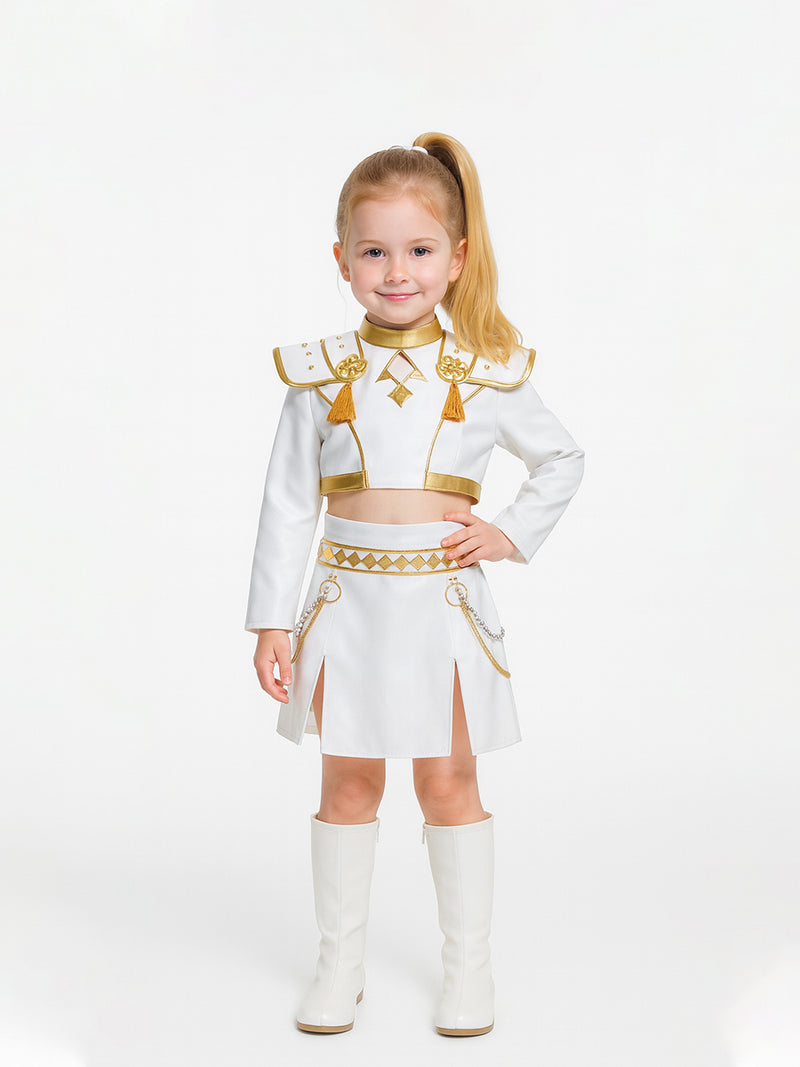 Costume Inspire Kids KPop Demon Hunters Zoey White Costume