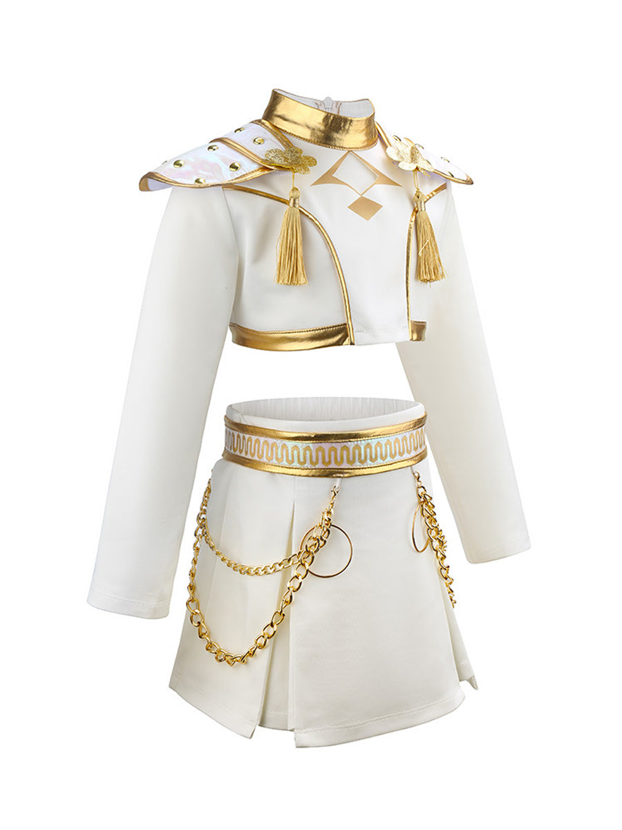 Costume Inspire KPop Demon Hunters Zoey White Costume