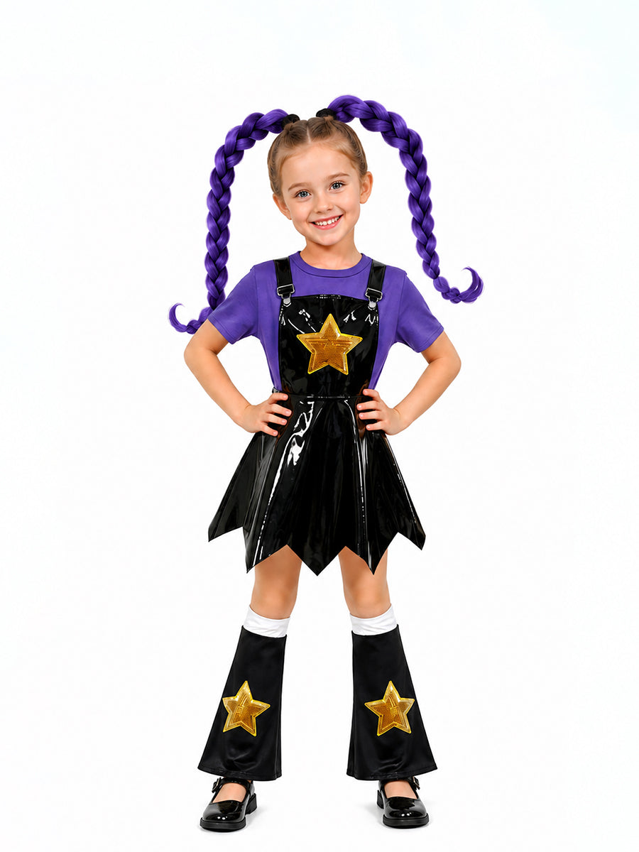 Kids Poppy Playtime Lily Love Braids Cosplay Costume - Costume Inspire