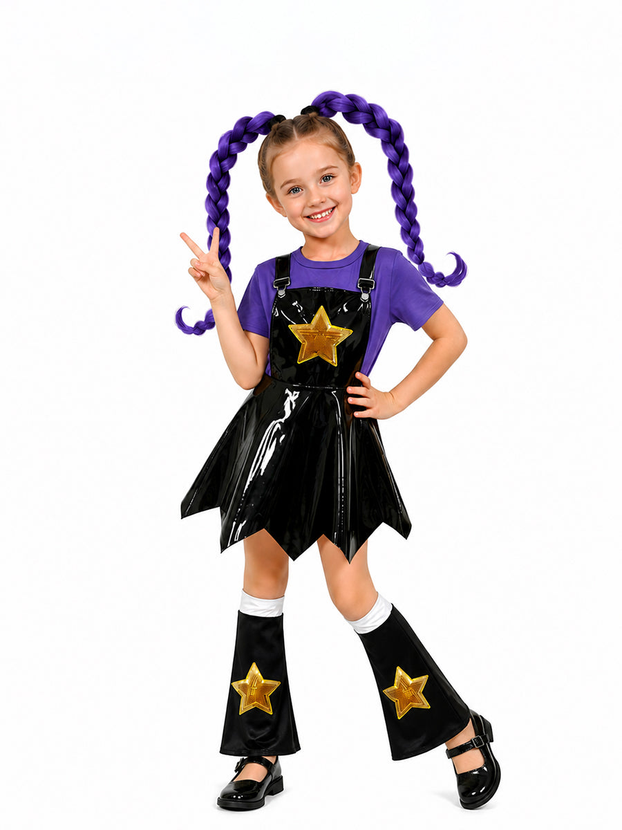 Kids Poppy Playtime Lily Love Braids Cosplay Costume - Costume Inspire