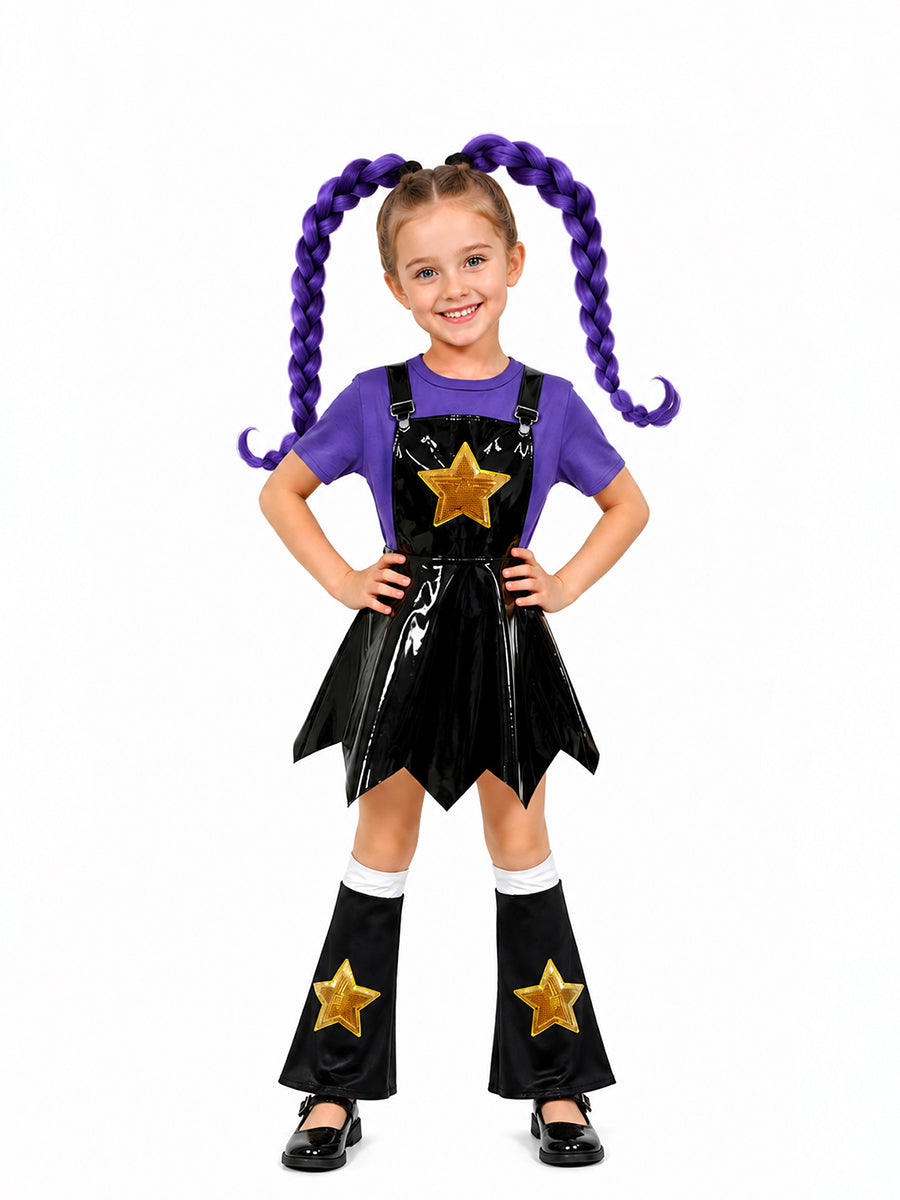 Kids Poppy Playtime Lily Love Braids Cosplay Costume - Costume Inspire