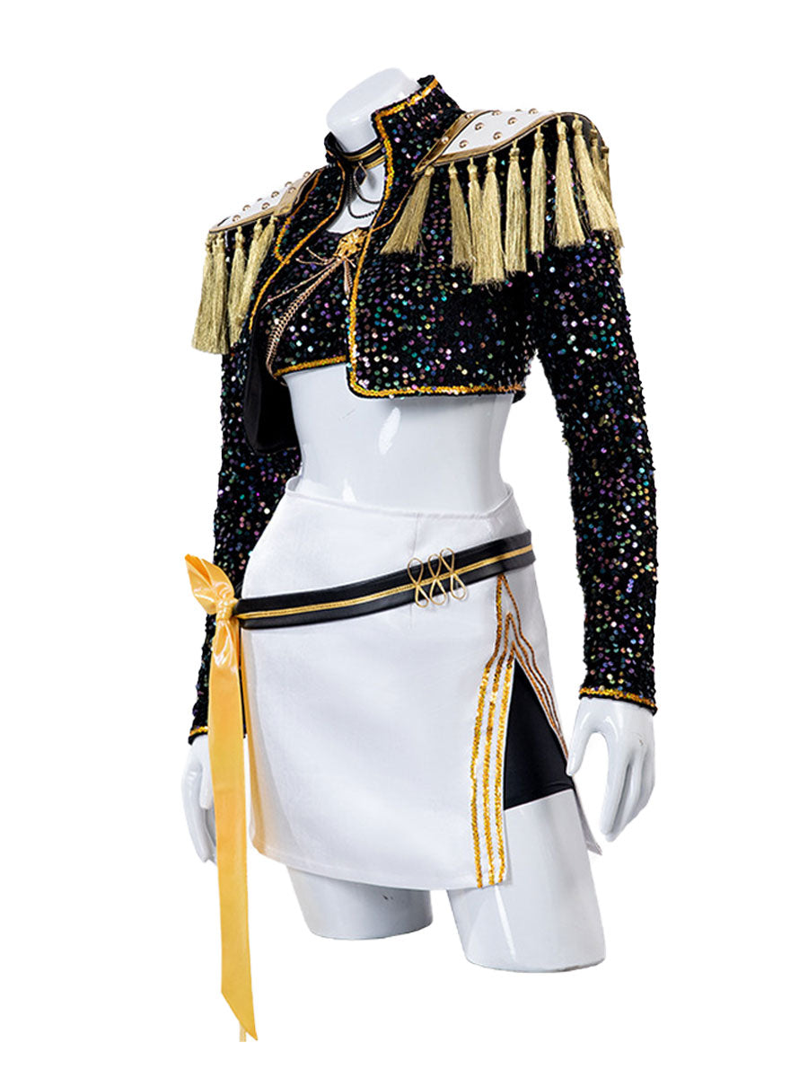 Costume Inspire KPop Demon Hunters Mira Golden Costume